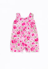 Pink floral print girl jumpsuit - ARIA KIDS