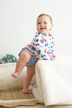 Strawberry print 2pc long sleeve rashguard swimsuit UPF50+ - ARIA KIDS