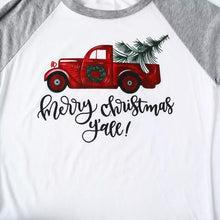 Merry Christmas Y'all Ladies Raglan Shirt - In stock! - ARIA KIDS
