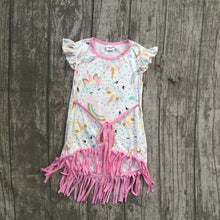 Pastel Unicorn Fringe Dress - ARIA KIDS