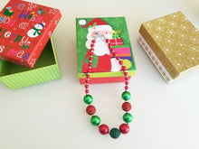 WHOLESALE BUNDLE - Red/Green Christmas Chunky Necklace Girl's Holiday Gift - ARIA KIDS