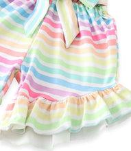 Jessica Rainbow & Stripes Ruffle Romper (Pre-order) - ARIA KIDS