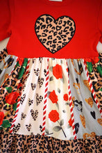 Cheetah & Floral Heart Dress - ARIA KIDS