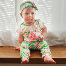 Spring Rose 3-Piece Layette Gift Set Floral Onesie Pants - ARIA KIDS