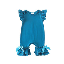 Bethany Flutter Sleeve Romper - BLUE 💙 - ARIA KIDS