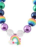 Rainbow & Cloud Chunky Pendant Necklace - ARIA KIDS