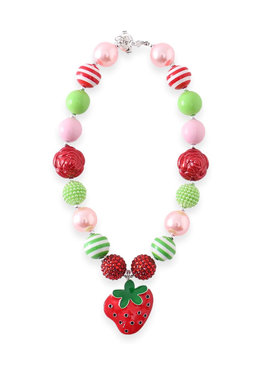 Strawberry Pendant Necklace -Color A - ARIA KIDS