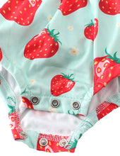 Gingham Plaid Polka Dot Strawberry Baby Bubble Romper - ARIA KIDS
