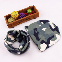 Camouflage Army - Beanie and Scarf Set - 2 Colors - ARIA KIDS