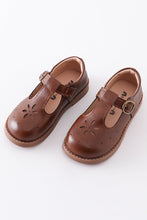 Brown vintage appleseed mary jane shoes - ARIA KIDS
