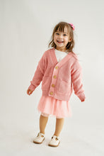Pink pocket cardigan sweater - ARIA KIDS