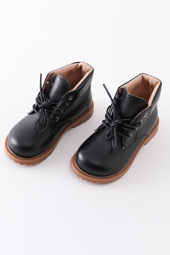 Black lace up bootie - ARIA KIDS