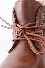 Brown lace up bootie