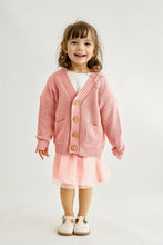 Pink pocket cardigan sweater - ARIA KIDS