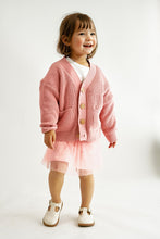 Pink pocket cardigan sweater - ARIA KIDS