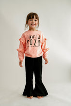 Premium Pink christmas tree cozy ruffle girl set