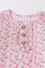 Christmas candy cane print bamboo pajamas set - ARIA KIDS