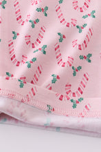 Christmas candy cane print bamboo pajamas set - ARIA KIDS