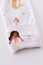 Mermaid print bamboo baby gown - ARIA KIDS
