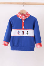 Blue character pull over top - ARIA KIDS
