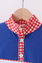 Blue character pull over top - ARIA KIDS