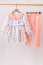 Pink floral bow embroidery set - ARIA KIDS