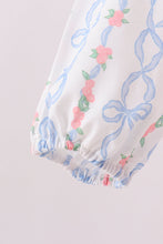 Pink floral bow embroidery set - ARIA KIDS