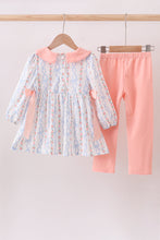 Pink floral bow embroidery set - ARIA KIDS