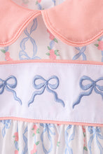 Pink floral bow embroidery set - ARIA KIDS