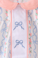 Pink floral bow embroidery bloomer set - ARIA KIDS