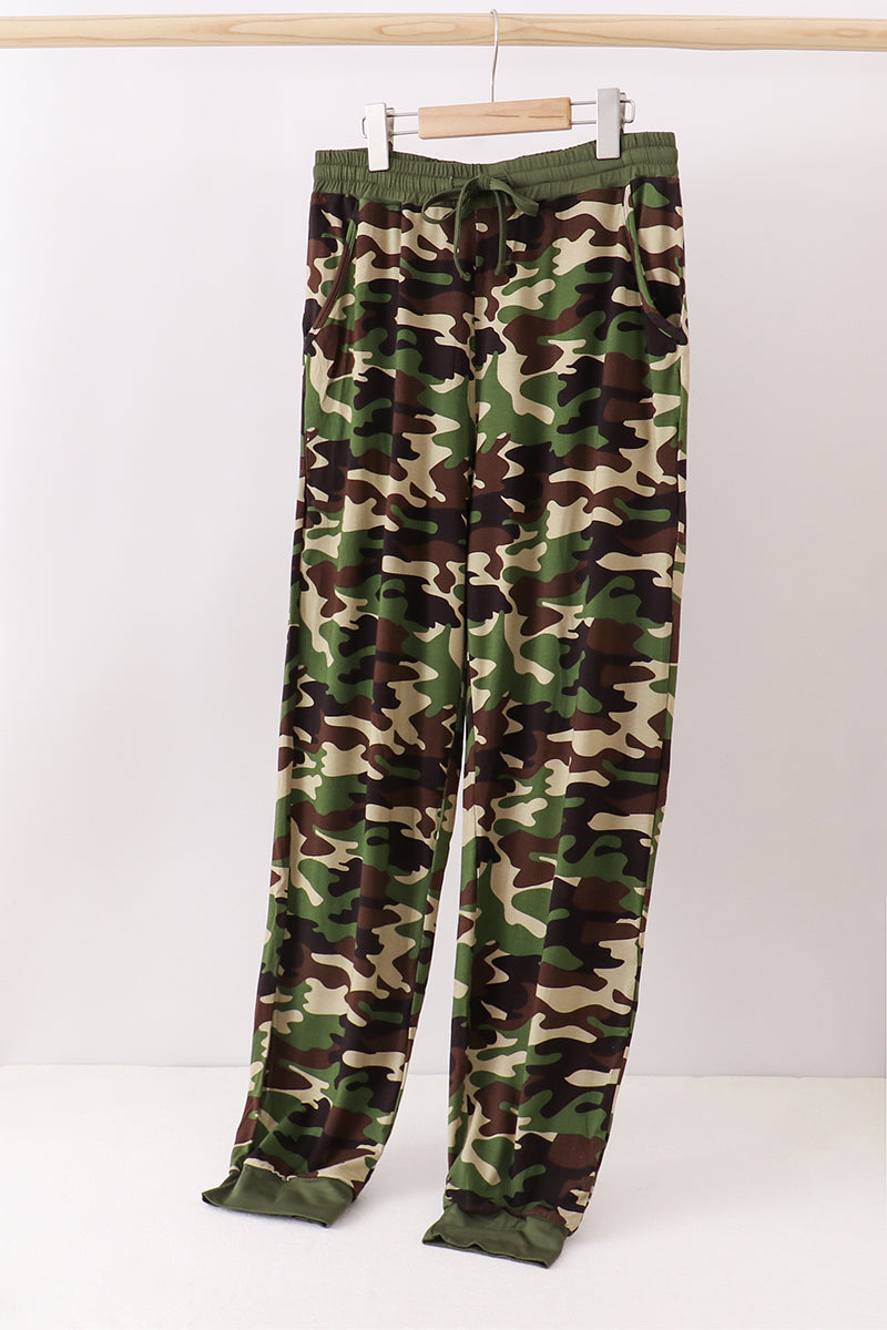 Classic Camo bamboo dad pants - ARIA KIDS