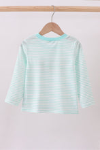 Blue bear embroidery top - ARIA KIDS
