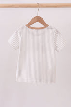 Brown alpaca embroidery top - ARIA KIDS