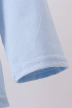 Blue construction embroidery top - ARIA KIDS