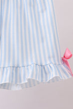 Blue floral I love MAMA smocked ruffle shorts set