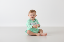 Green embroidery ruffle bubble - ARIA KIDS