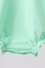 Green embroidery ruffle bubble - ARIA KIDS