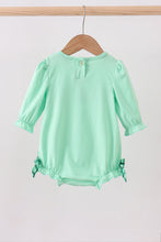Green embroidery ruffle bubble - ARIA KIDS