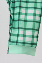 Green parade embroidery gingham romper - ARIA KIDS