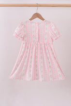 Pink floral bow smocked dress - ARIA KIDS