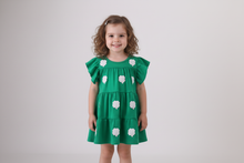 Green clover sequin ruffle tiered dress - ARIA KIDS