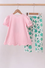 Pink clover glitter pants set - ARIA KIDS