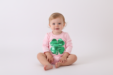 Pink clover glitter ruffle bubble - ARIA KIDS