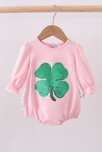 Pink clover glitter ruffle bubble - ARIA KIDS