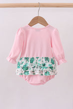 Pink clover glitter ruffle bubble - ARIA KIDS