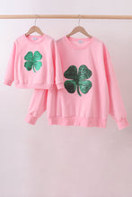 Pink clover glitter mom&me top - ARIA KIDS