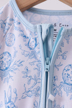 Blue bunny egg bamboo romper - ARIA KIDS
