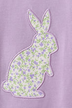 Purple bunny applique ruffle shorts set - ARIA KIDS
