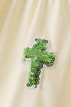Yellow cross sequin tiered dress - ARIA KIDS