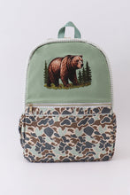 Camouflage bear print backpack - ARIA KIDS